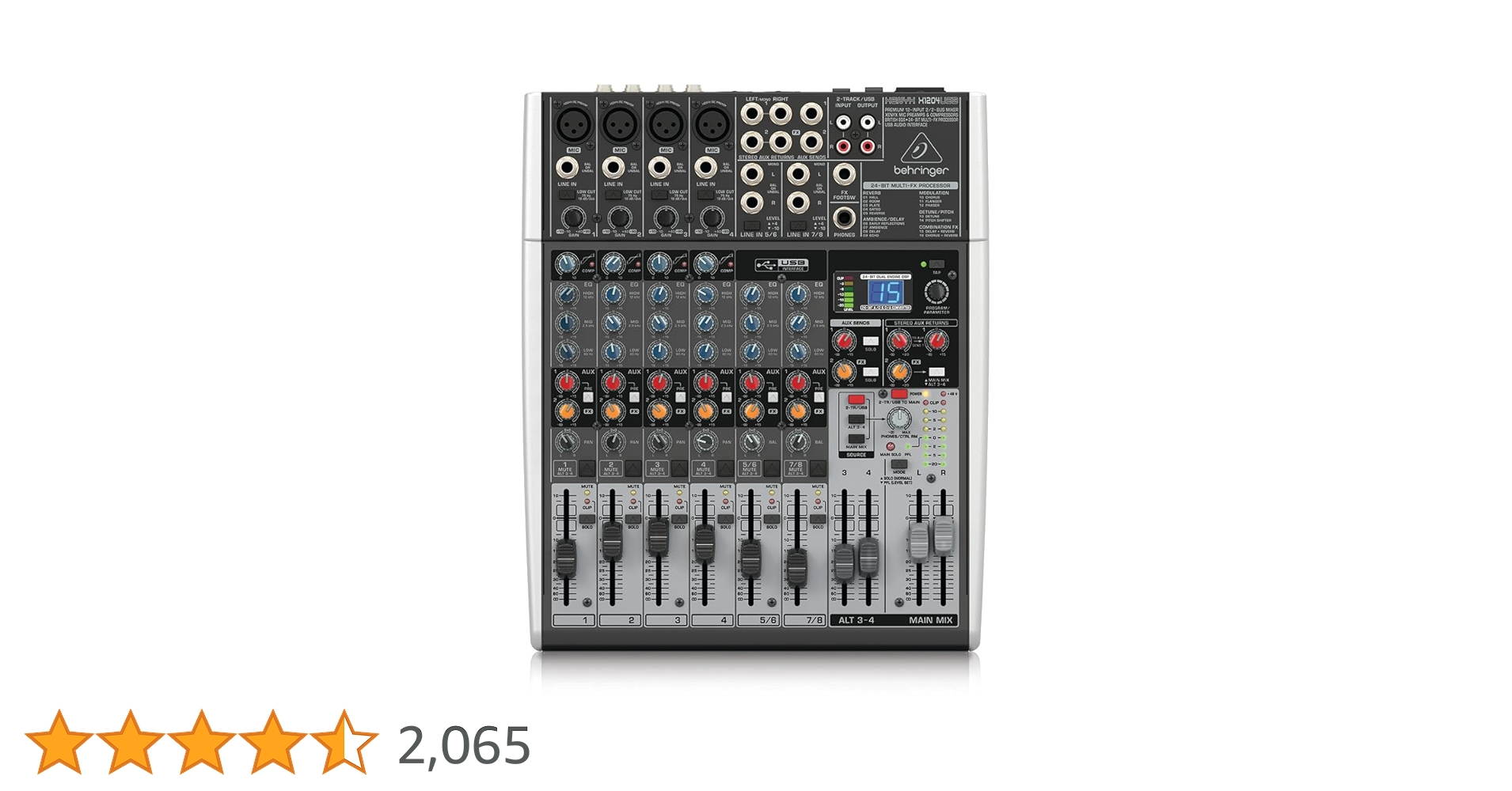 即日発送Behringer XENYX X1204USB アナログミキサー動作品 BEHRINGER 1204USB XENYX アナログミキサー｜FULL-TEN